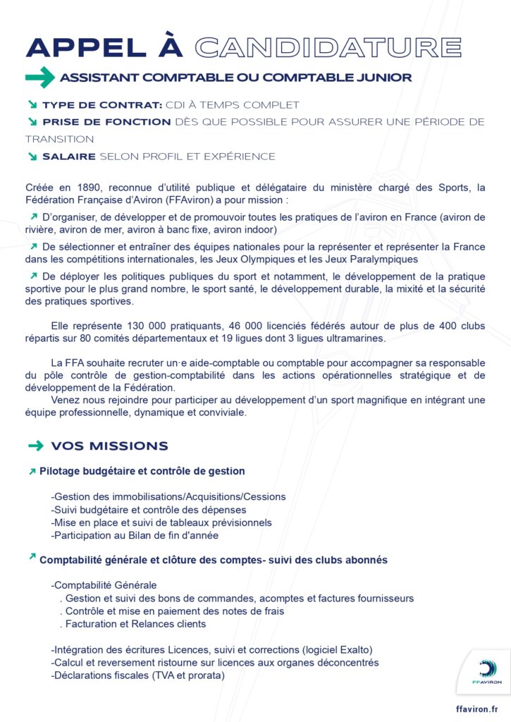 Asisstant(e) comptable ou comptable junior