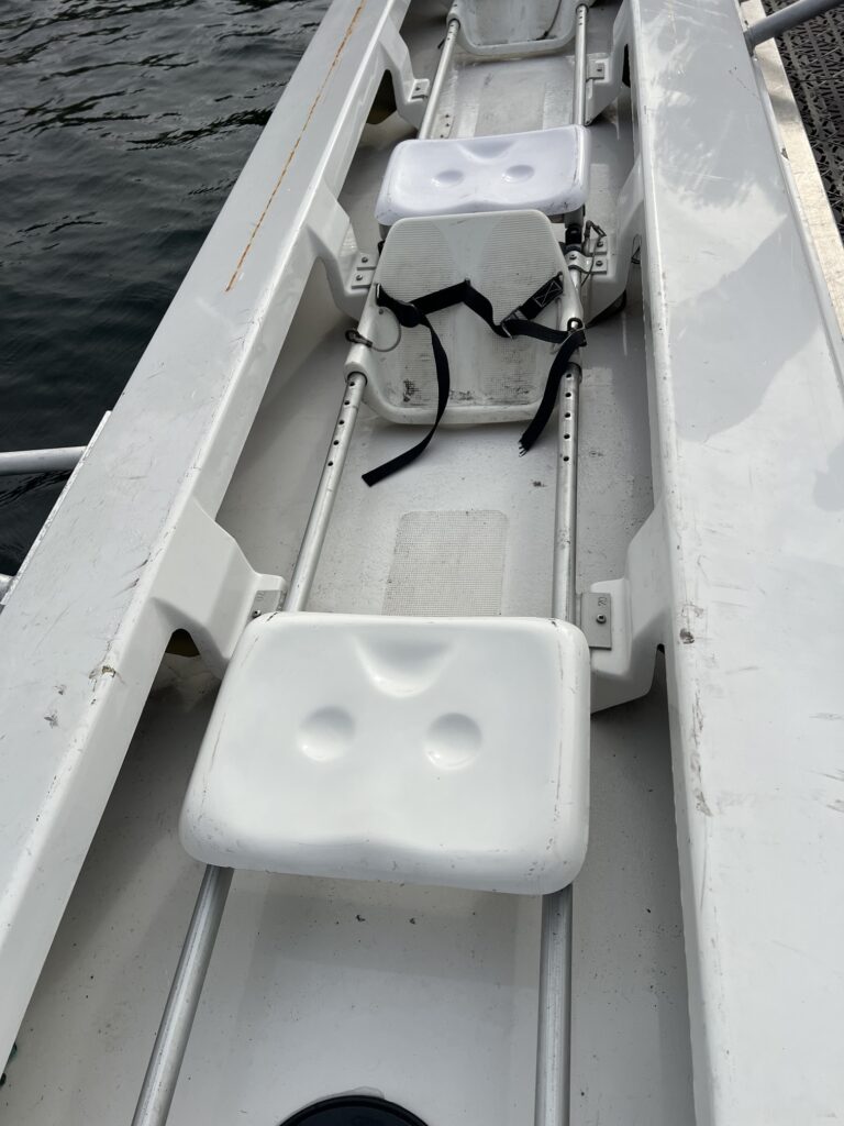 Appel a candidature matériel réformé FFA Lot de 2 bateaux découverte 8+ Ramtonic (avec avirons,accastillage et remorque de transport) : 7000€ le lot